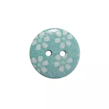 Пуговица деревянная, Цветы 18мм (цвет 259)