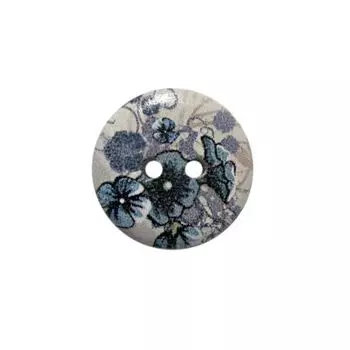 Пуговица деревянная, Цветы 18мм (цвет 273)