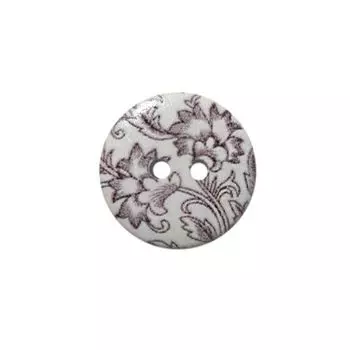 Пуговица деревянная, Цветы 18мм (цвет 276)