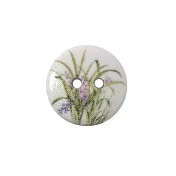 Пуговица деревянная, Цветы 18мм (цвет 37)