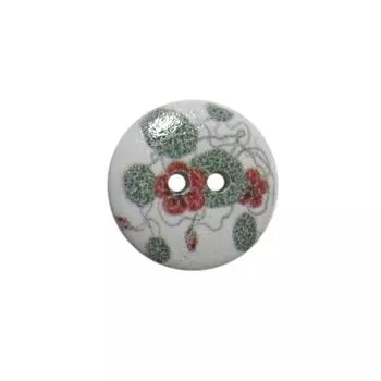 Пуговица деревянная, Цветы 18мм (цвет 72)