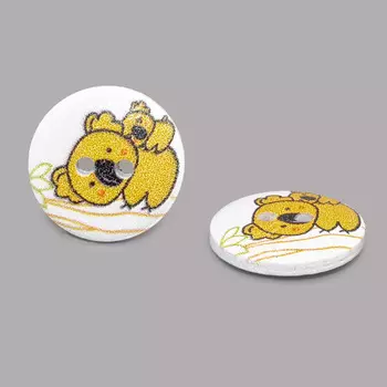 Пуговица деревянная, Фауна 18мм (Коала 2)