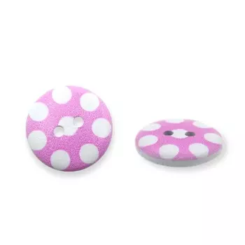 Пуговица деревянная, Горошек 18мм (цвет 25)