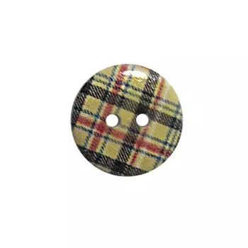 Пуговица деревянная, Клетка 15мм (цвет 41)