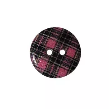 Пуговица деревянная, Клетка 15мм (цвет 43)