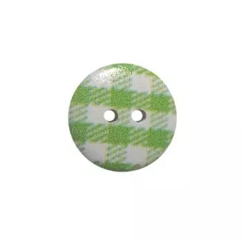 Пуговица деревянная, Клетка 18мм (цвет 14)