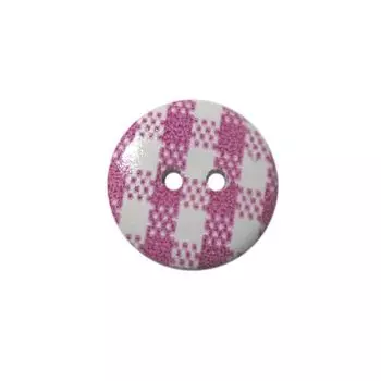 Пуговица деревянная, Клетка 18мм (цвет 20)