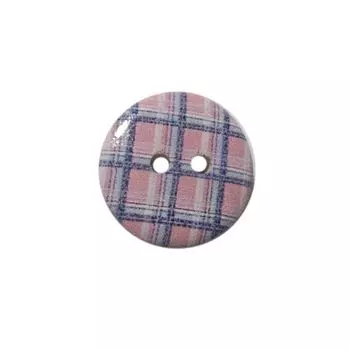 Пуговица деревянная, Клетка 18мм (цвет 25)