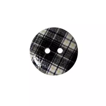 Пуговица деревянная, Клетка 18мм (цвет 39)