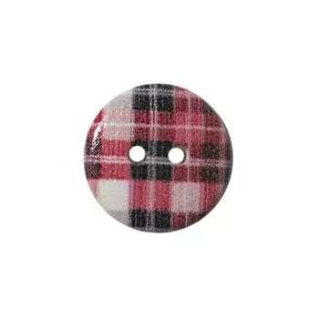 Пуговица деревянная, Клетка 18мм (цвет 48)