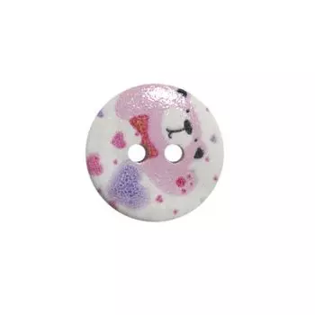 Пуговица деревянная, Мультяшные персонажи 18мм (Мишка 29)