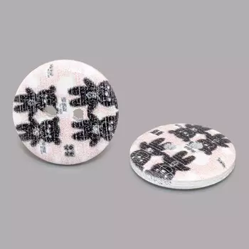 Пуговица деревянная, Мультяшные персонажи 18мм (Мишки 2)