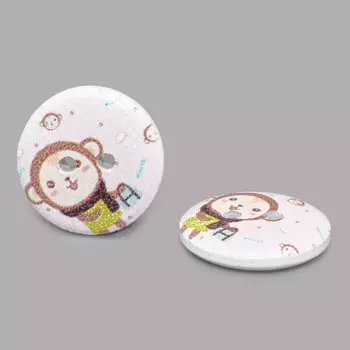 Пуговица деревянная, Мультяшные персонажи 18мм (персонаж 7)