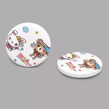 Пуговица деревянная, Мультяшные персонажи 18мм (персонаж 10)