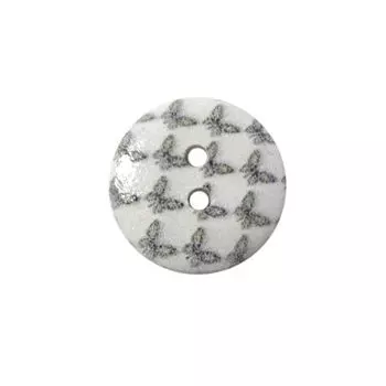 Пуговица деревянная, Насекомые 15мм (Бабочки 2)