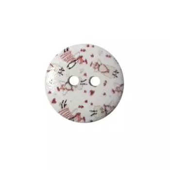 Пуговица деревянная, Орнамент 15мм (цвет 78)