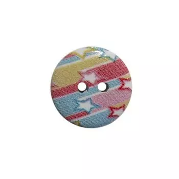 Пуговица деревянная, Орнамент 18мм (цвет 101)