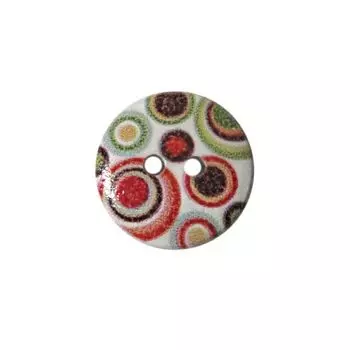 Пуговица деревянная, Орнамент 18мм (цвет 11)