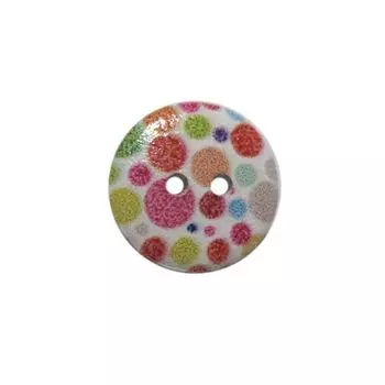 Пуговица деревянная, Орнамент 18мм (цвет 17)