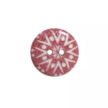 Пуговица деревянная, Орнамент 18мм (цвет 28)