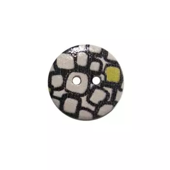 Пуговица деревянная, Орнамент 18мм (цвет 31)