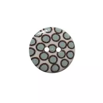 Пуговица деревянная, Орнамент 18мм (цвет 34)