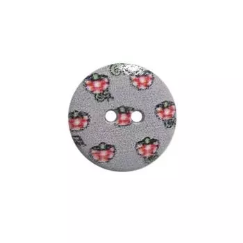 Пуговица деревянная, Орнамент 18мм (цвет 36)