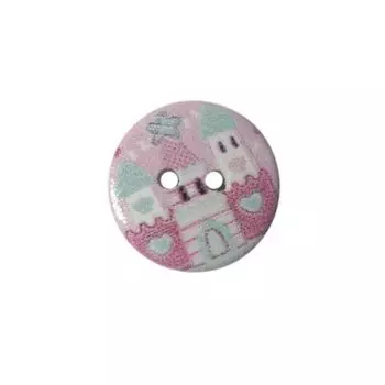 Пуговица деревянная, Орнамент 18мм (цвет 42)