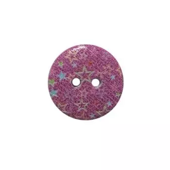 Пуговица деревянная, Орнамент 18мм (цвет 48)