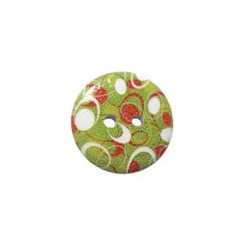 Пуговица деревянная, Орнамент 18мм (цвет 4)