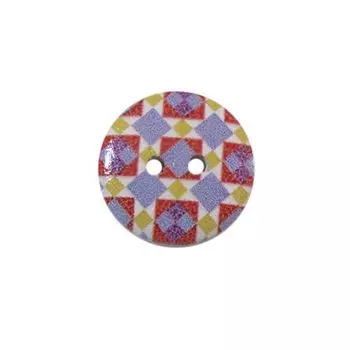 Пуговица деревянная, Орнамент 18мм (цвет 50)