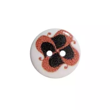Пуговица деревянная, Орнамент 18мм (цвет 70)