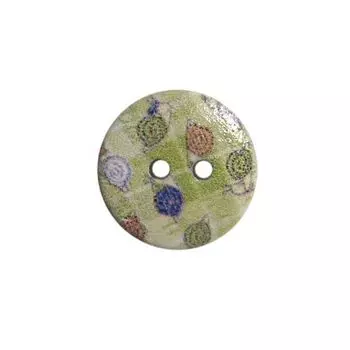 Пуговица деревянная, Орнамент 18мм (цвет 76)