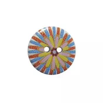 Пуговица деревянная, Орнамент 18мм (цвет 7)