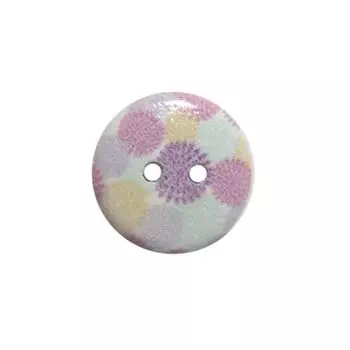 Пуговица деревянная, Орнамент 18мм (цвет 80)