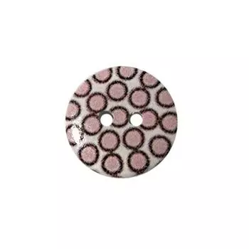 Пуговица деревянная, Орнамент 18мм (цвет 84)