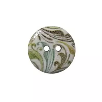 Пуговица деревянная, Орнамент 18мм (цвет 90)