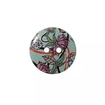 Пуговица деревянная, Орнамент 18мм (цвет 96)