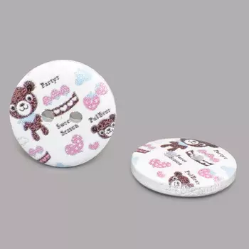 Пуговица деревянная, Сладости 18мм (Торт для мишки)