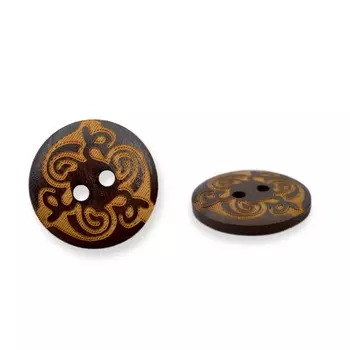 Пуговица из дерева W-087 28L