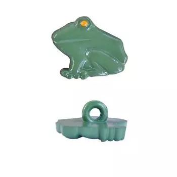 Пуговица, Лягушка (HG138) 18мм (876 темно-зеленый)