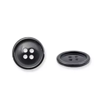 Пуговица мужская костюмная 11309/4 28 (черн)
