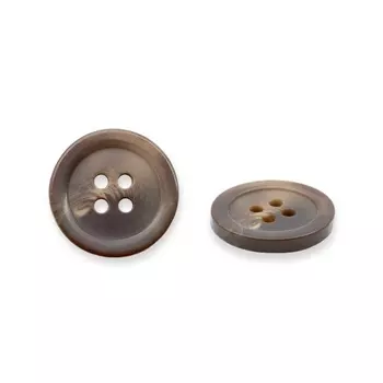 Пуговица мужская костюмная 543294/4 32 (5406 коричн./глянц.)