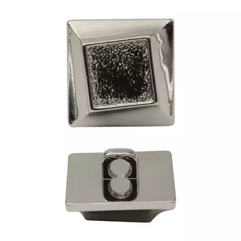 Пуговица на ножке 'квадрат' L (никель)