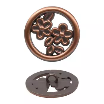 Пуговица пальтовая на ножке, металл, 36L (медь)