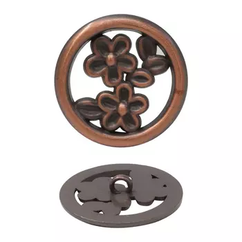 Пуговица пальтовая на ножке, металл, 44L (медь)