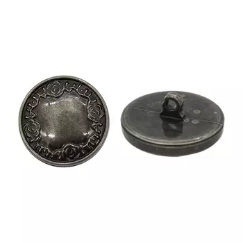 Пуговица пальтовая на ножке (пластик), 34L (т.никель)