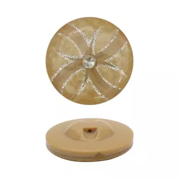 пуговица пальтовая со стразом (бежевый)