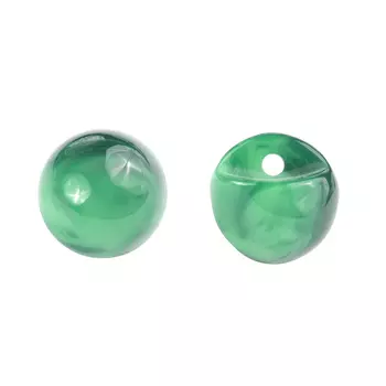 Пуговица под камень из смолы 11мм (малахит)