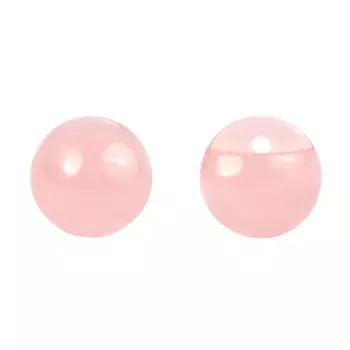 Пуговица под камень из смолы 11мм (розовый кварц)